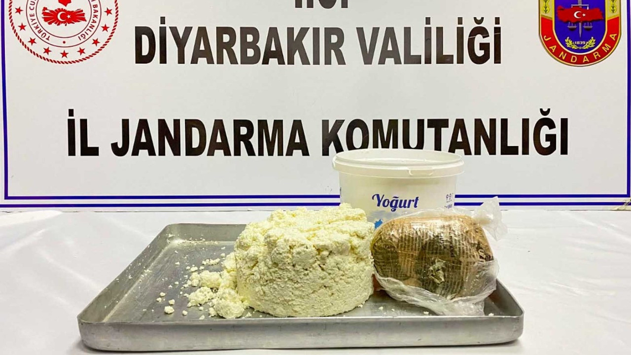 Yoğurt kovasındaki peynirin içinden eroin çıktı