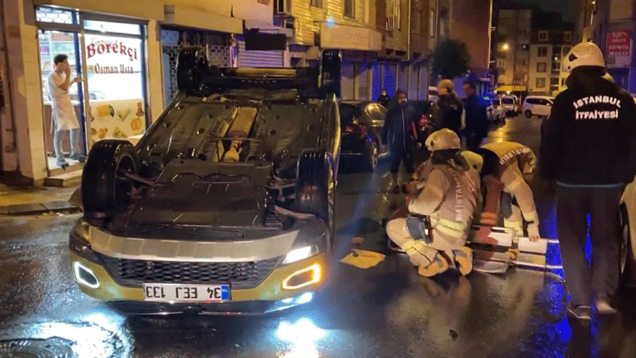 Otomobil takla attı: 1 yaralı