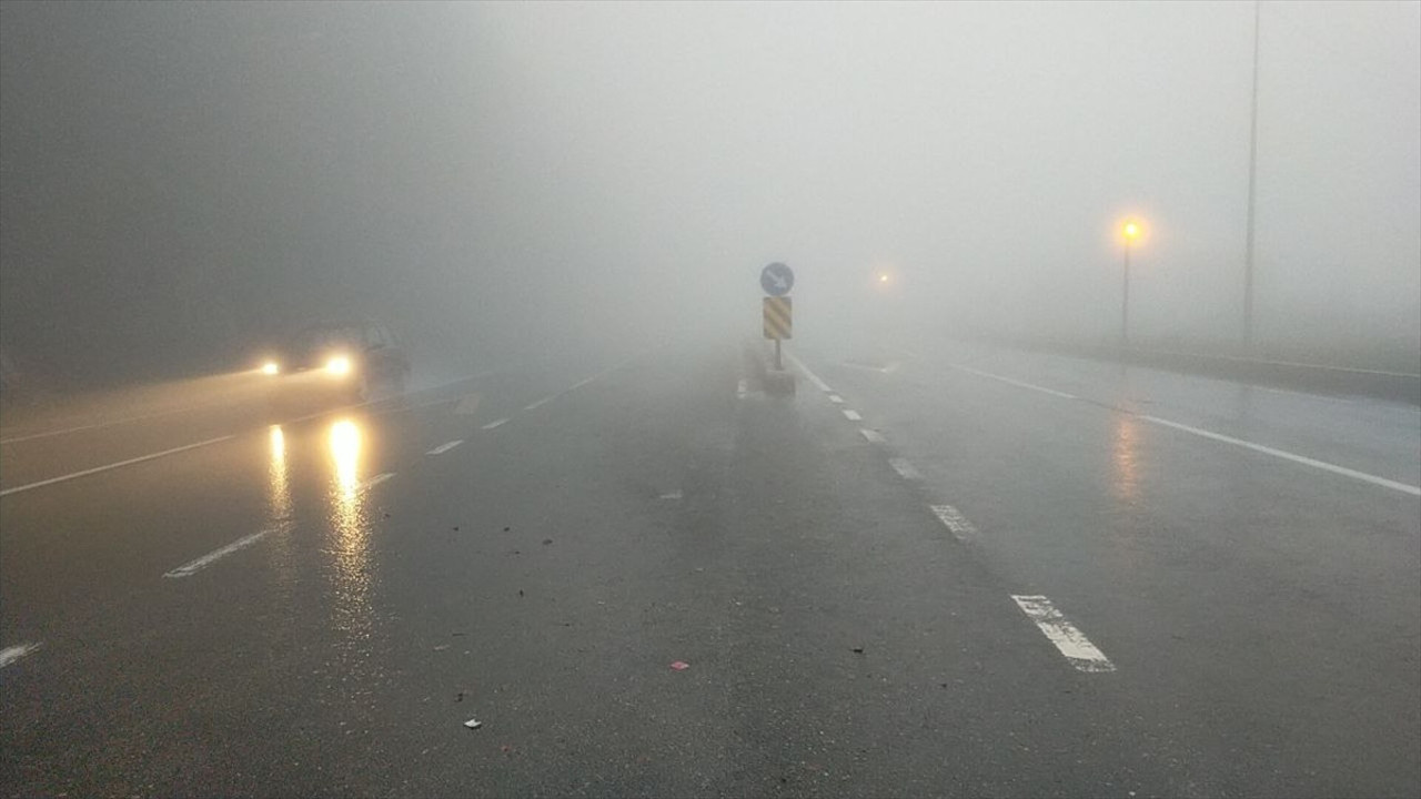 Bolu Dağı'nda sağanak ve yoğun sis