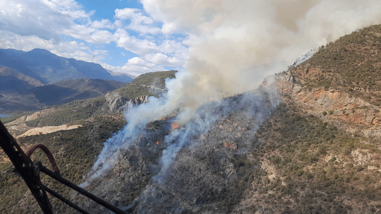Anamur'da orman yangını