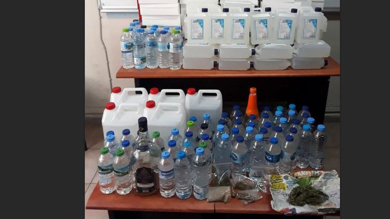 Edirne'de sahte içki baskını