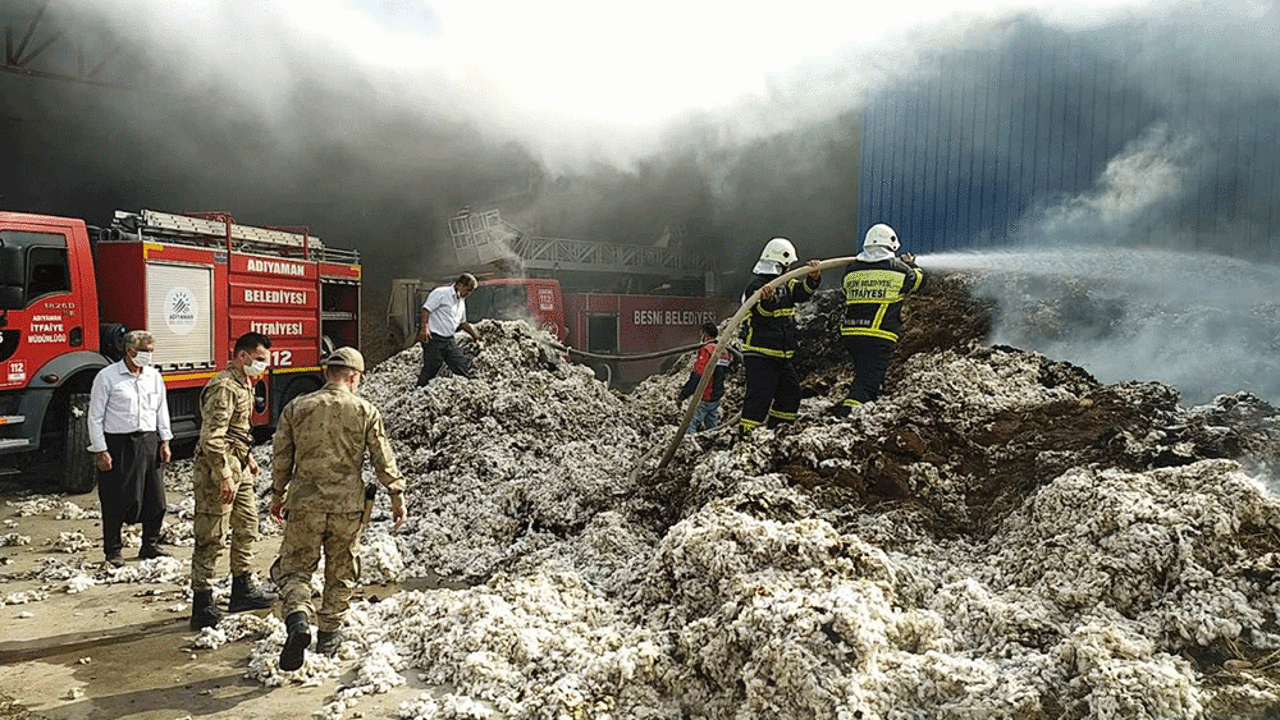 Çırçır fabrikasında yangın