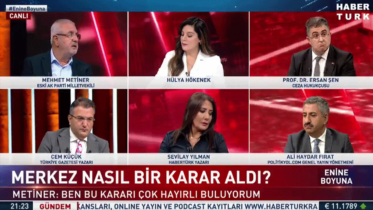 Mehmet Metiner'in dolar yorumuna Ersan Şen inanamadı. Canlı yayında Cem Küçük bile gülmemek için kendini zor tuttu