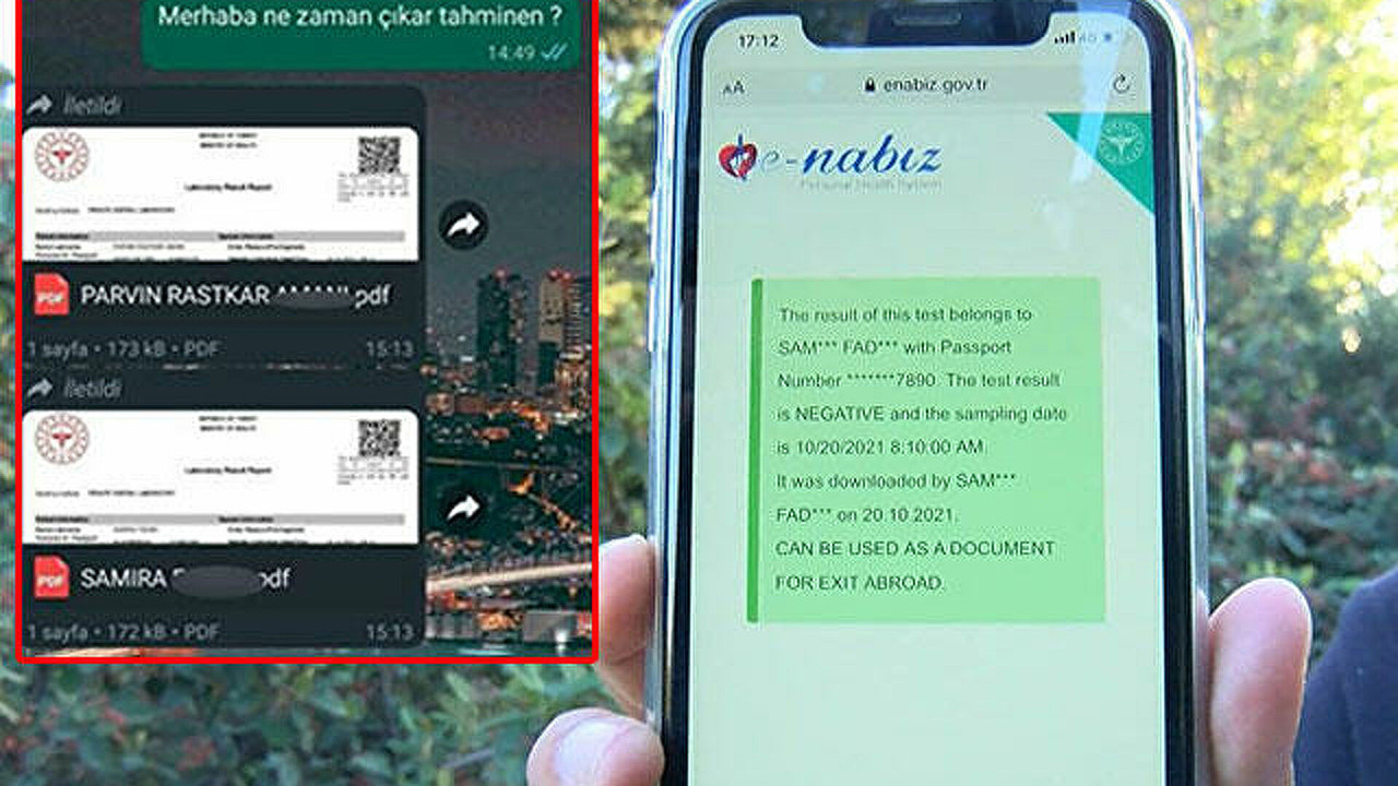 Whatsapp'tan 200 liraya sahte PCR testi. e- Nabız'a bile düşüyor