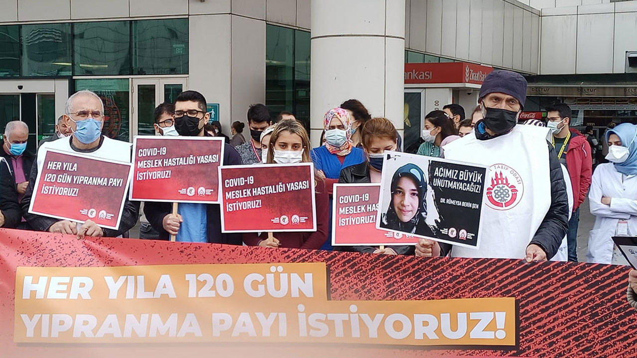 Sağlık çalışanlarından Kovid-19 meslek hastalığı olsun talebi
