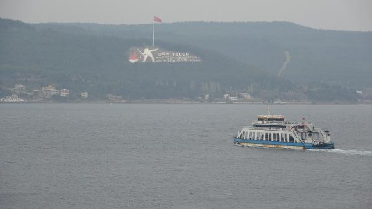 Gökçeada feribot seferlerine lodos engeli