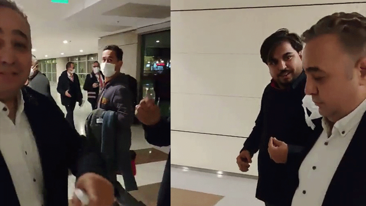 Zafer Şahin ile Arif Kocabıyık havalimanında karşılaşınca hakaretler havada uçuştu
