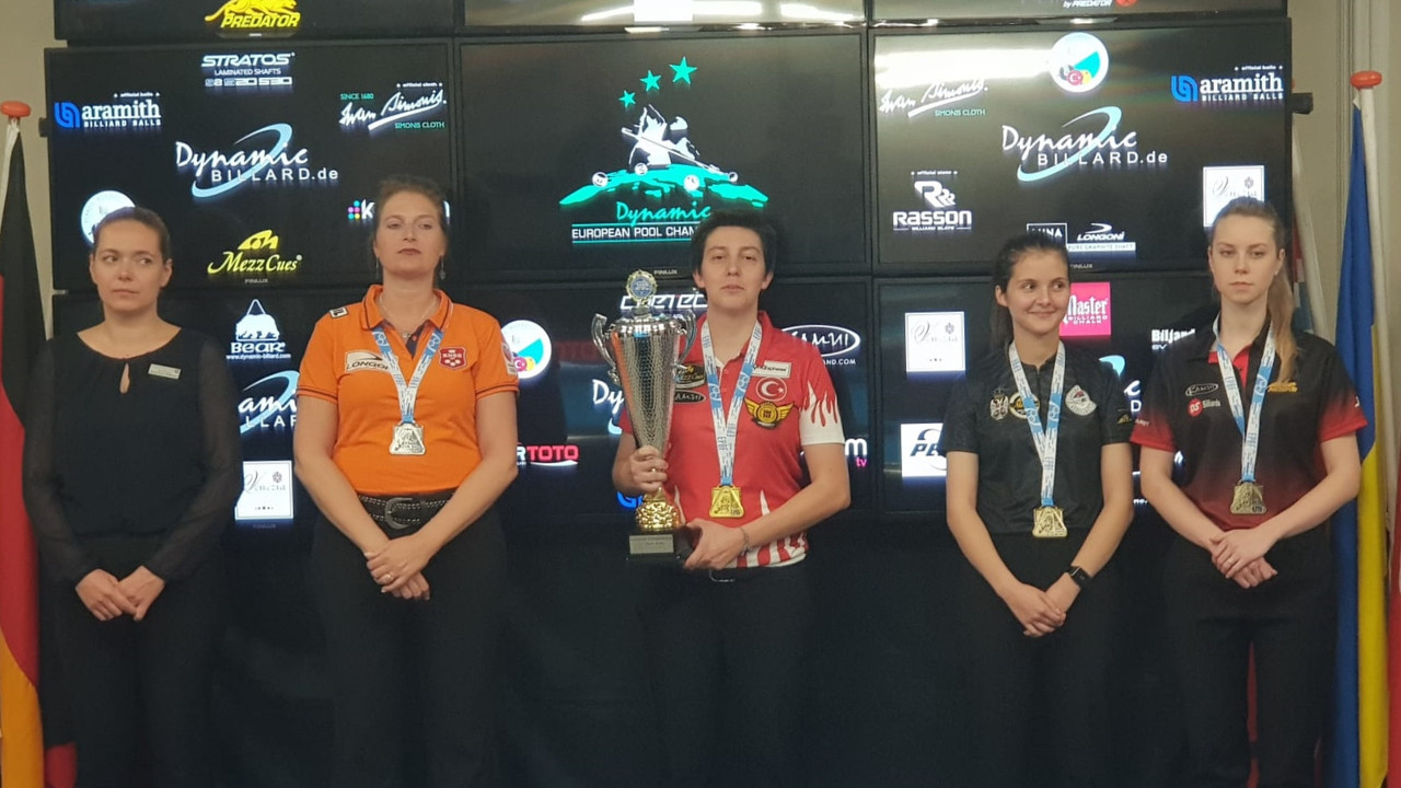 Milli bilardocu Eylül Kibaroğlu Avprupa Şampiyonu