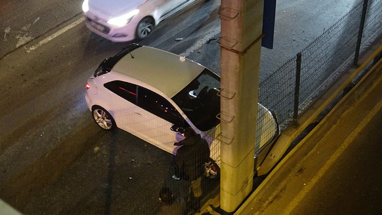 D-100 karayolunda kaza