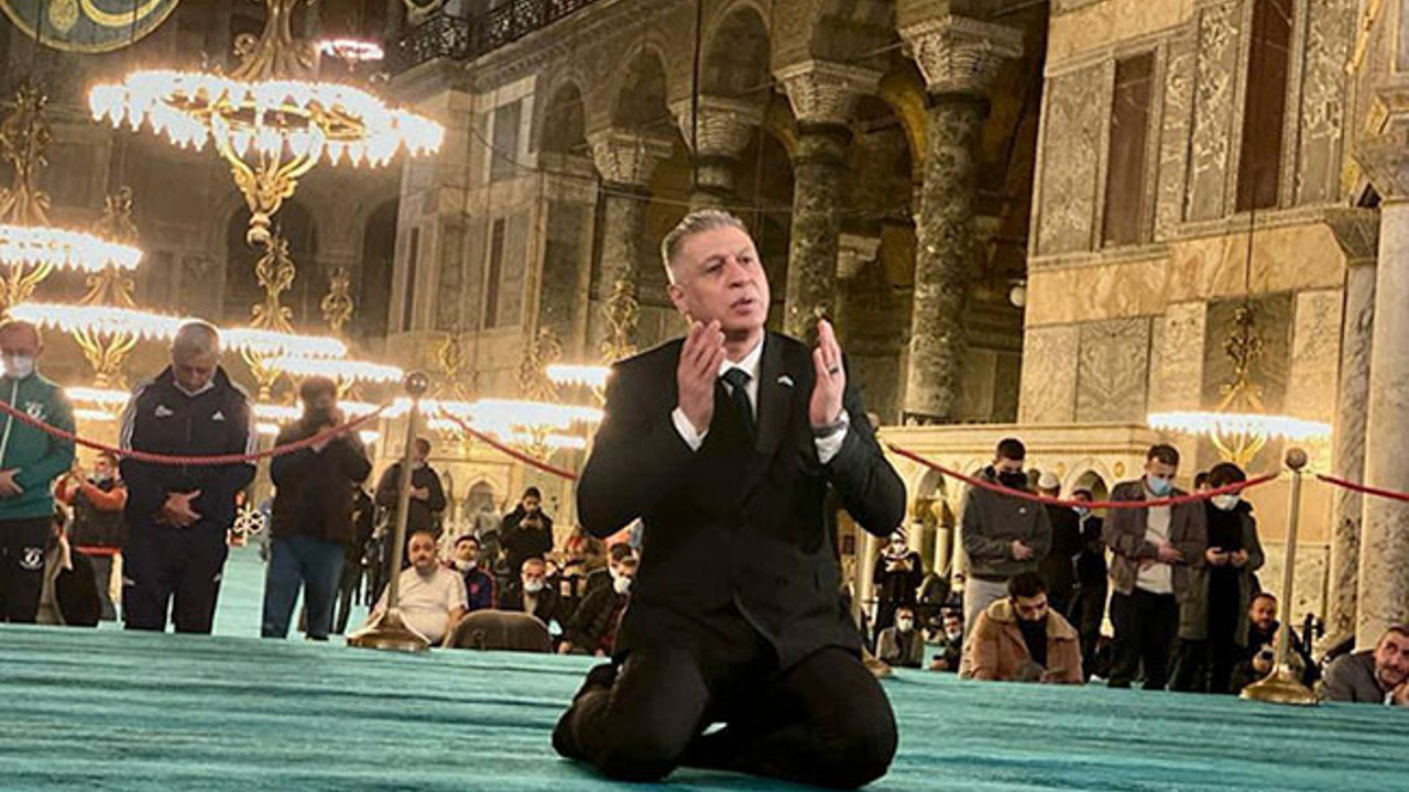 Irak Türkmen Cephesi eski Genel Başkanı Erşat Salihi İstanbul'da Ayasofya'yı ziyaret etti