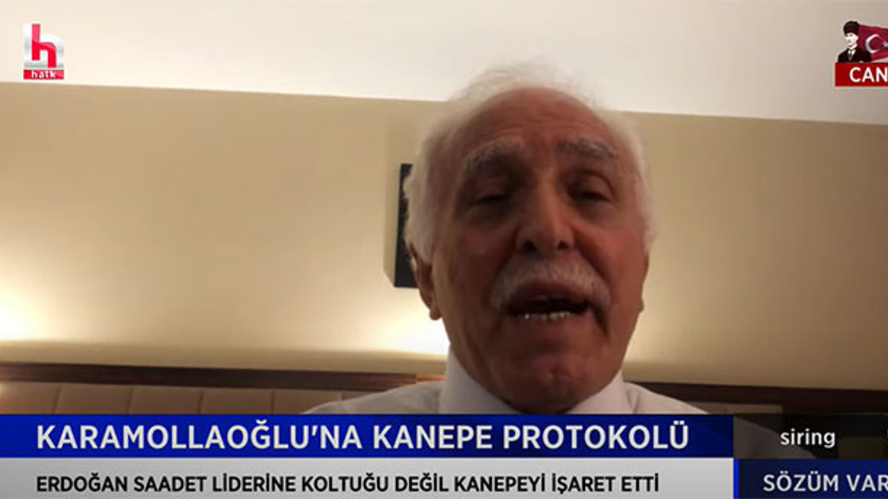 Saadet Partisi'nin eski lideri Mustafa Kamalak Erdoğan'ın verdiği mesajı canlı yayında açıkladı