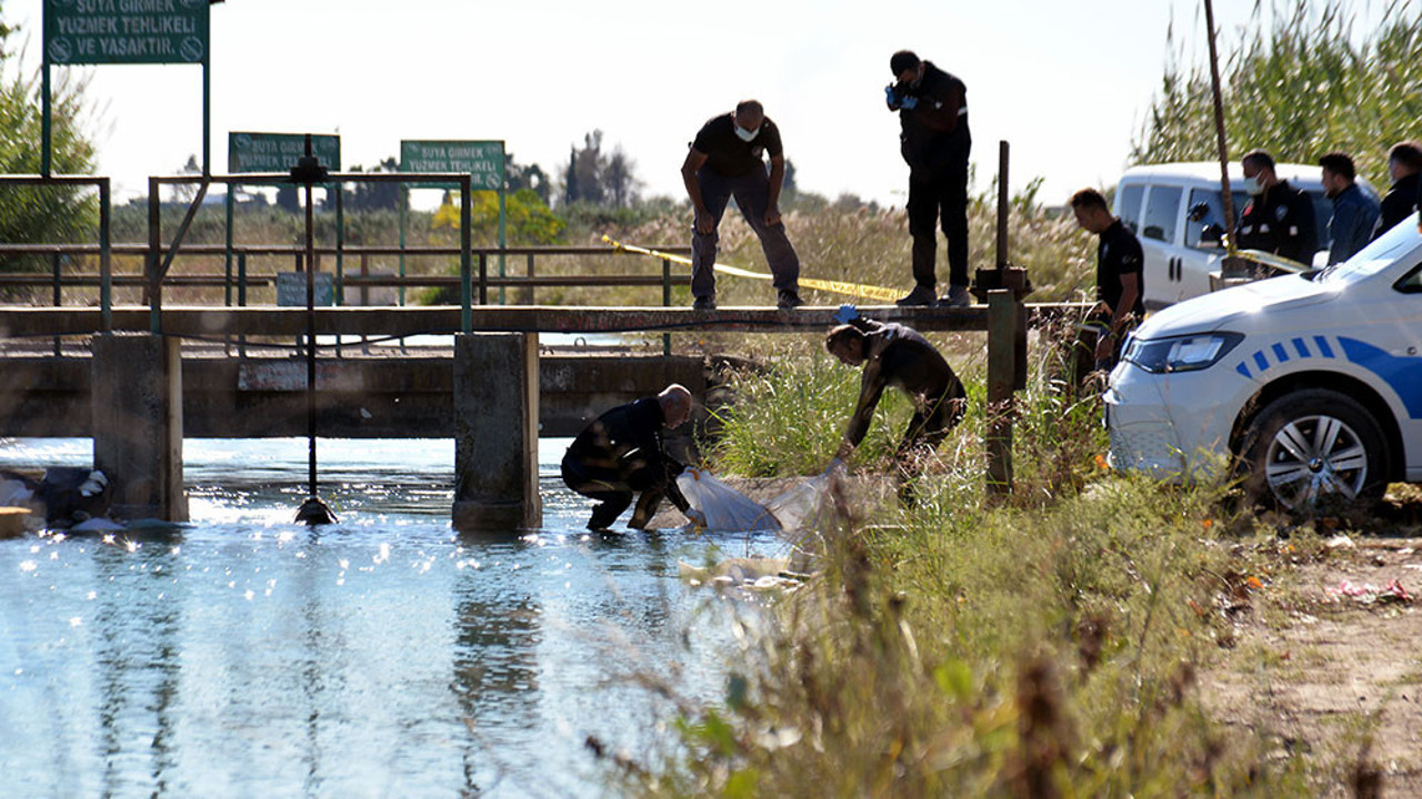 Adana'da kanalda korkunç cinayet