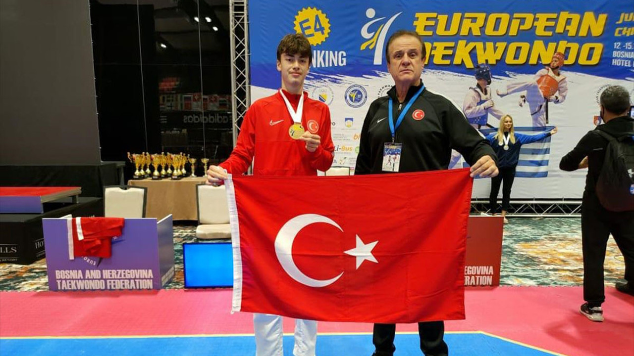 Milli tekvandocu Avrupa şampiyonu oldu