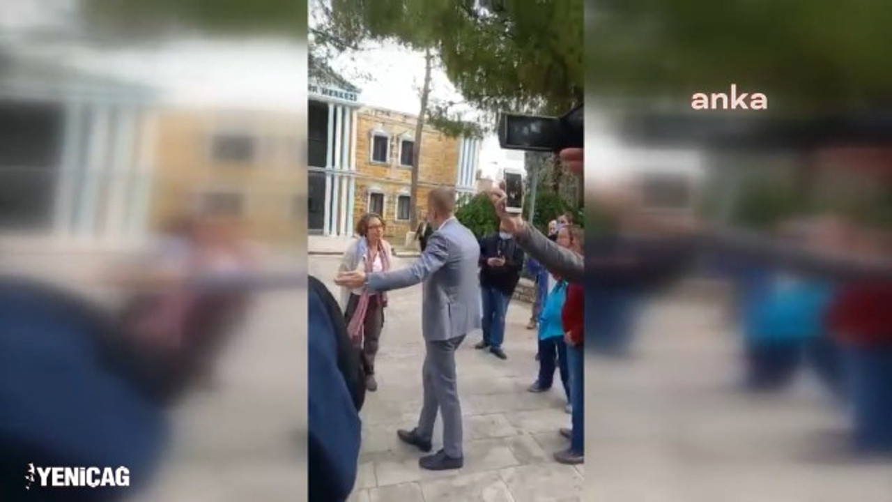 Zeytin ağaçlarını kesen şirket sponsorluğunda ‘Hasat şenliği’ne isyan etti gözaltına alındı