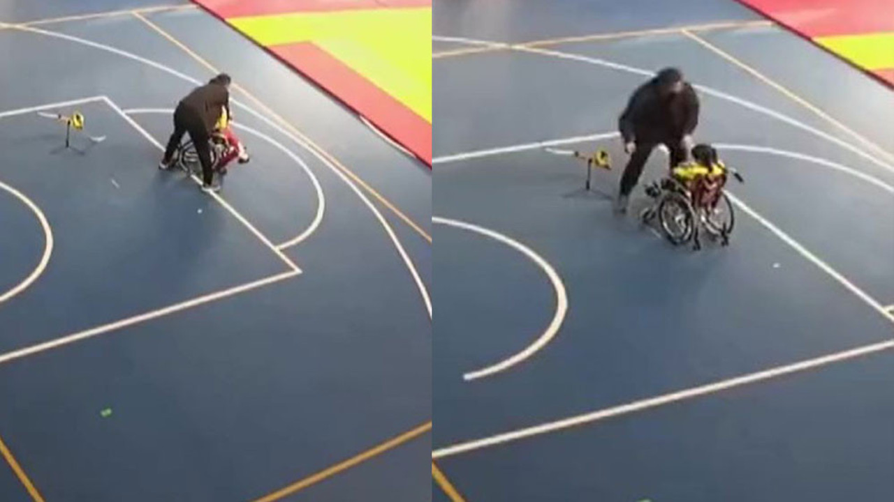 Düzce depreminde bir an bile düşünmeden engelli öğrencisine siper oldu