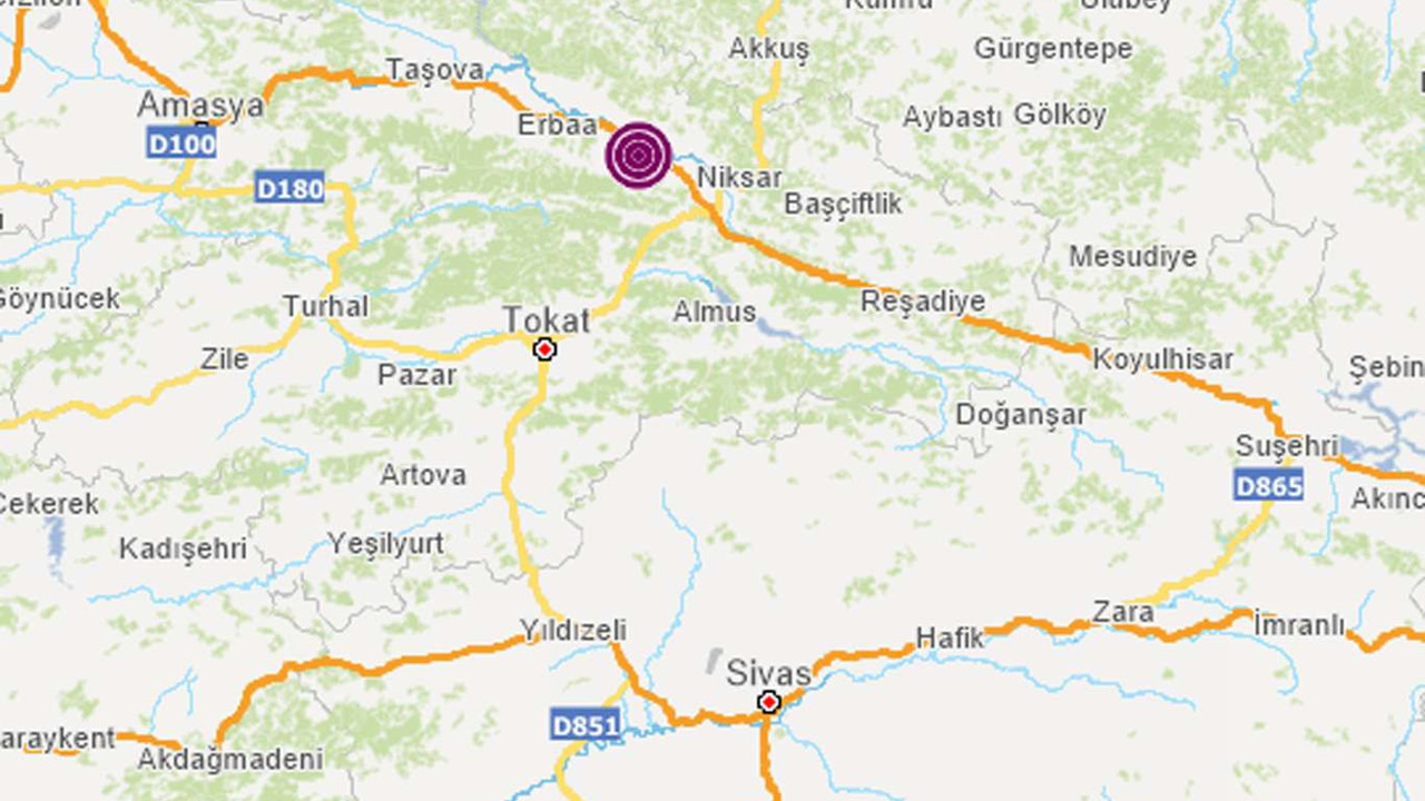 Tokat'ta peş peşe depremler