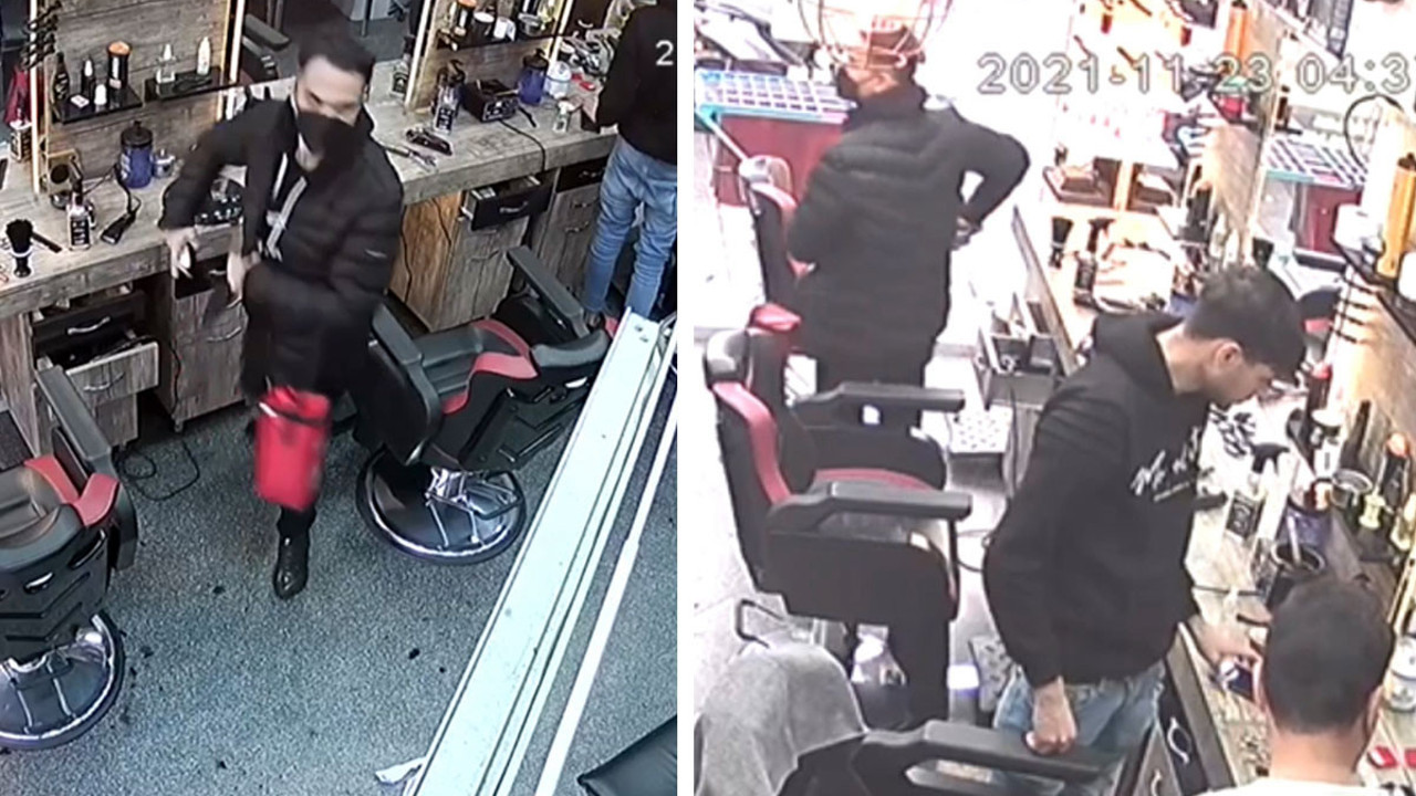 Saçını tarama bahanesiyle girdiği kuaförden tıraş makinesini çaldı