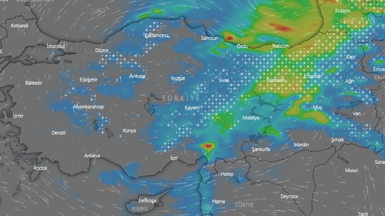 Meteoroloji son uyarısını yaptı. Kar Türkiye'ye giriş yaptı