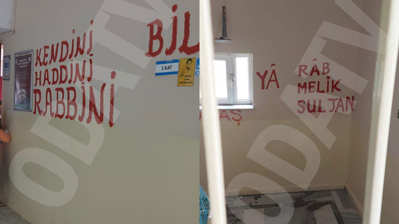 Müdür Bey okulun iç duvarlarında yazıya çıktı