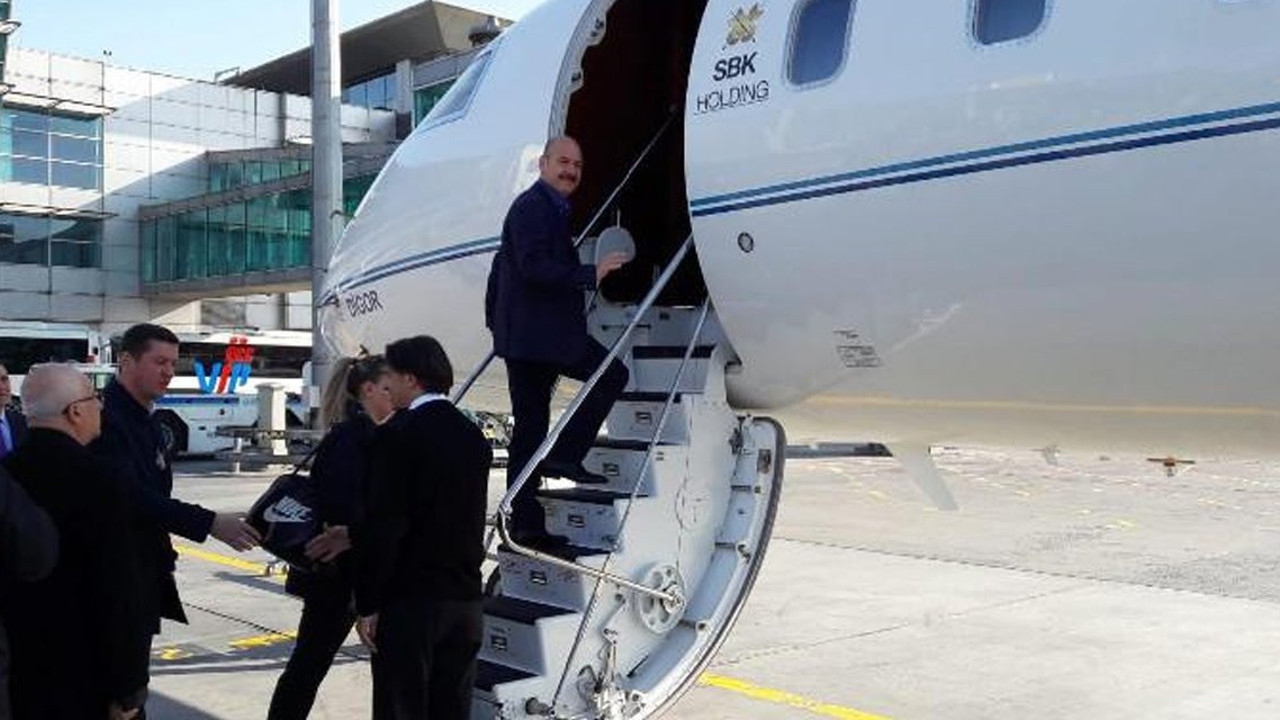 Süleyman Soylu'nun, SBK’nın uçağındaki görüntüsü ortaya çıktı!