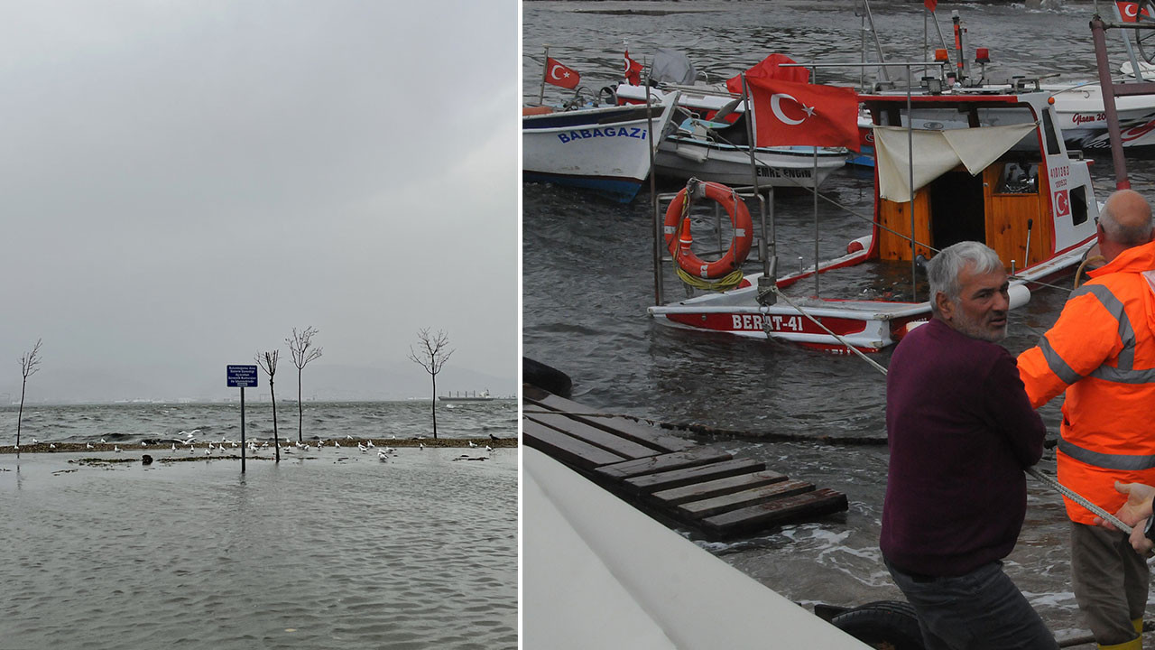 Flaş... Flaş... Fırtına tekneleri batırdı, denizi taşırdı