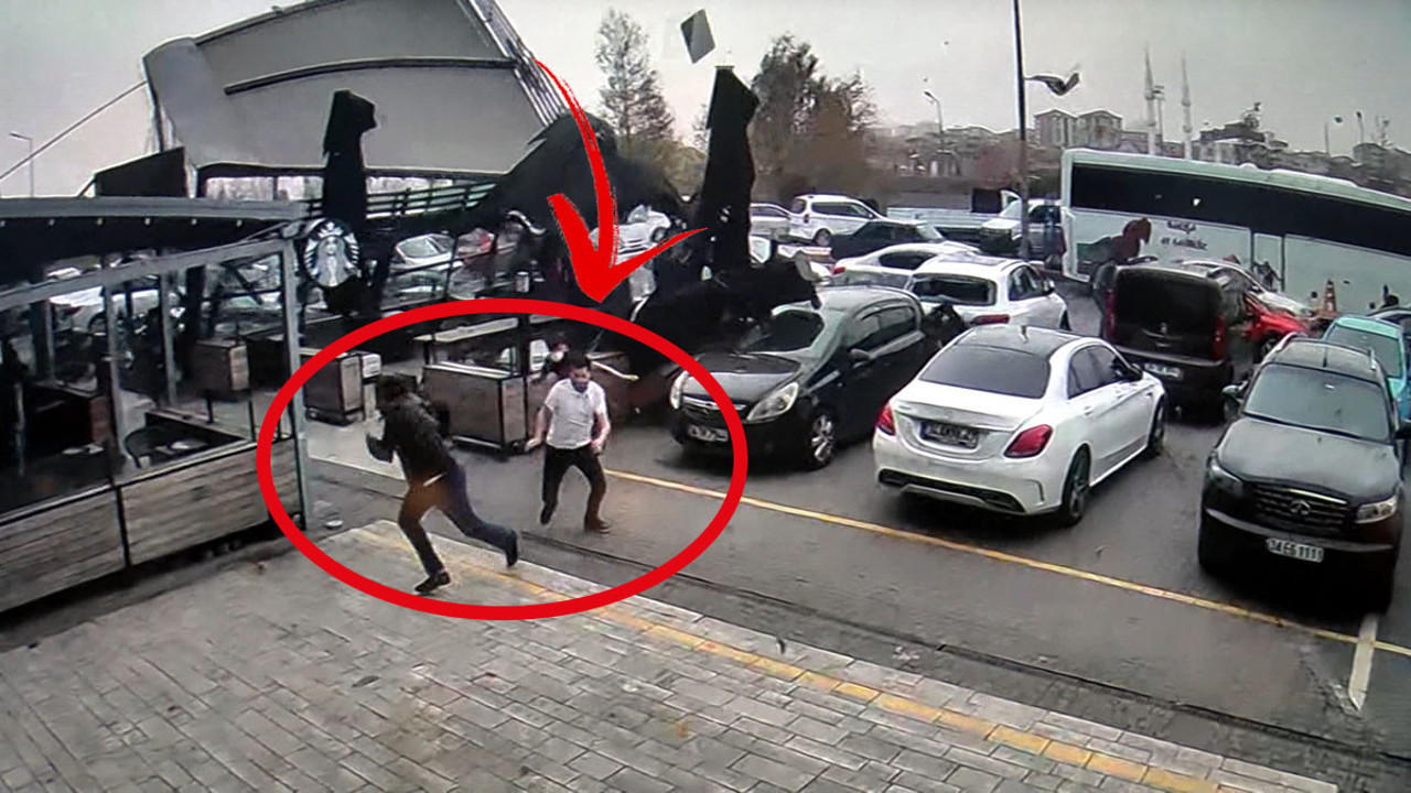 Bağcılar'da facia kıl payı atlatıldı! Uçurtma gibi havalandı...