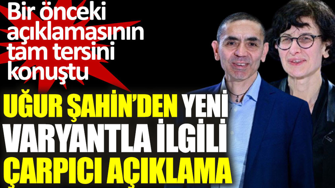 Prof. Dr. Uğur Şahin ve doktor Özlem Türeci'den yeni varyantla ilgili açıklama