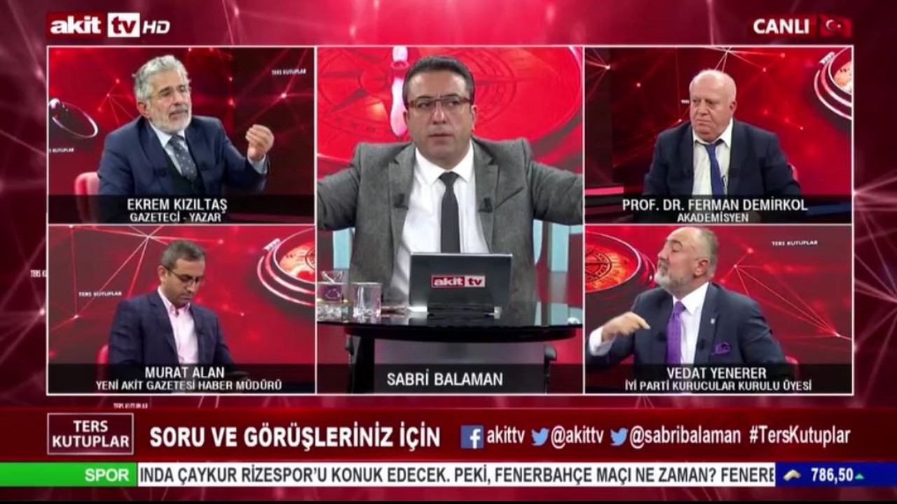 İYİ Partili Vedat Yenerer canlı yayında Takvim Gazetesi yazarının boşluğunu fena yakaladı
