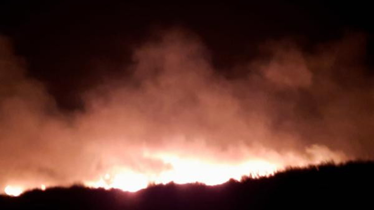 Sultan Sazlığı Milli Parkı alev alev