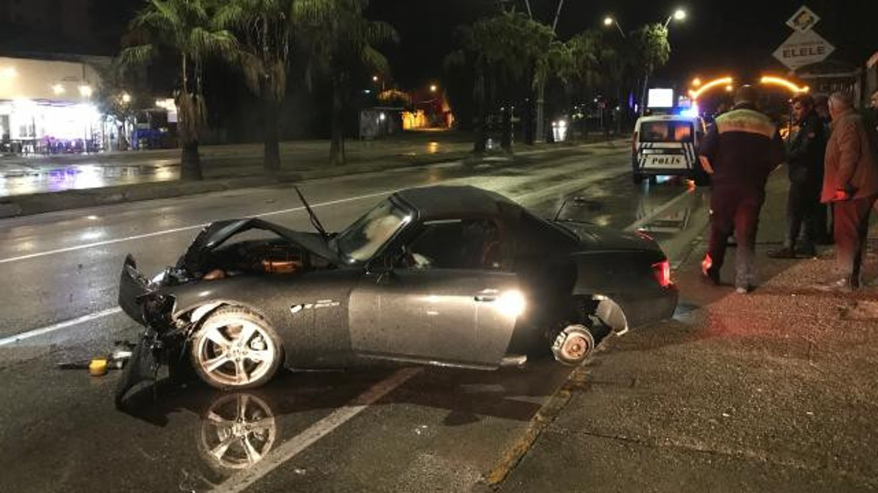 Kaza yaptı olay yerinden kaçtı