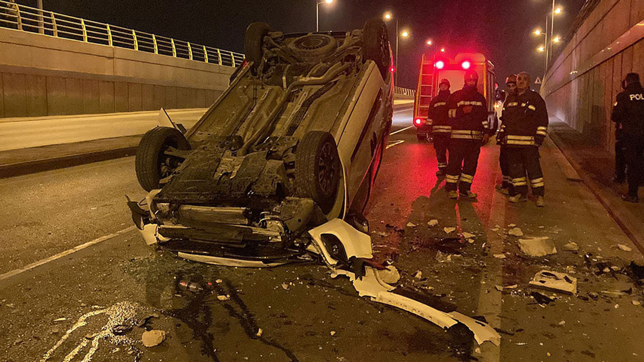 Kontrolden çıkarak alt geçide fırladı