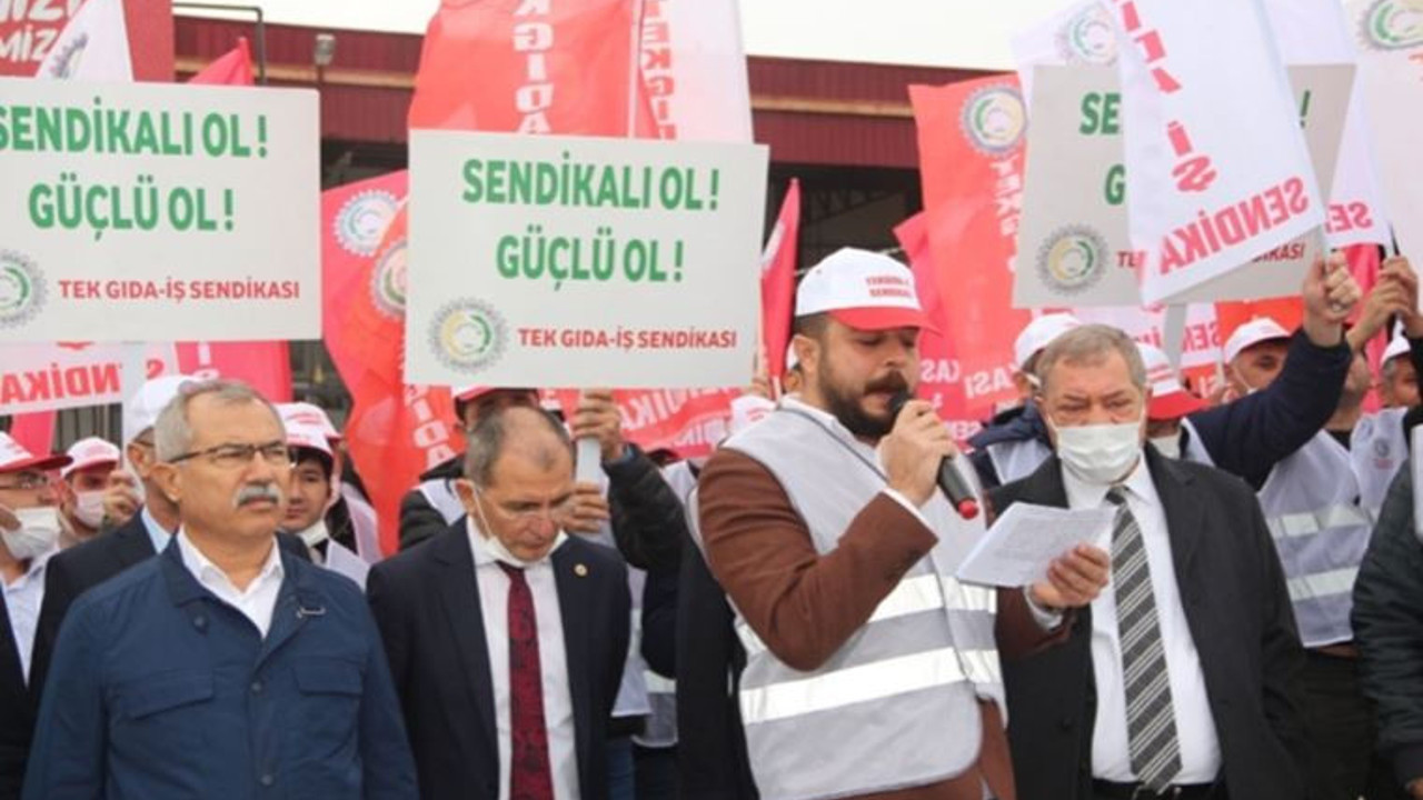 Tekgıda-İş'ten Doğanay'a protesto: İşvereni uyarıyoruz