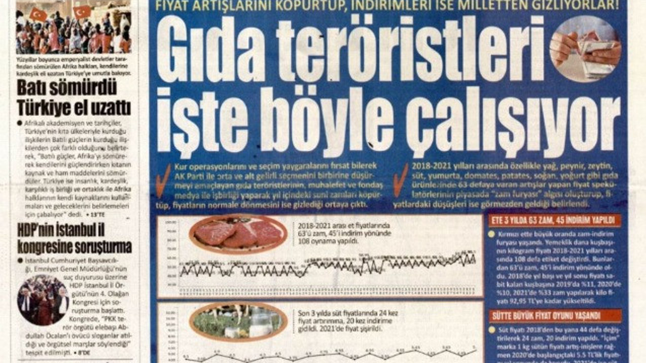 Dolar euro'yu çıkartanları görmedi. Yeni Akit gıda fiyatlarında büyük oyunu yakaladı!