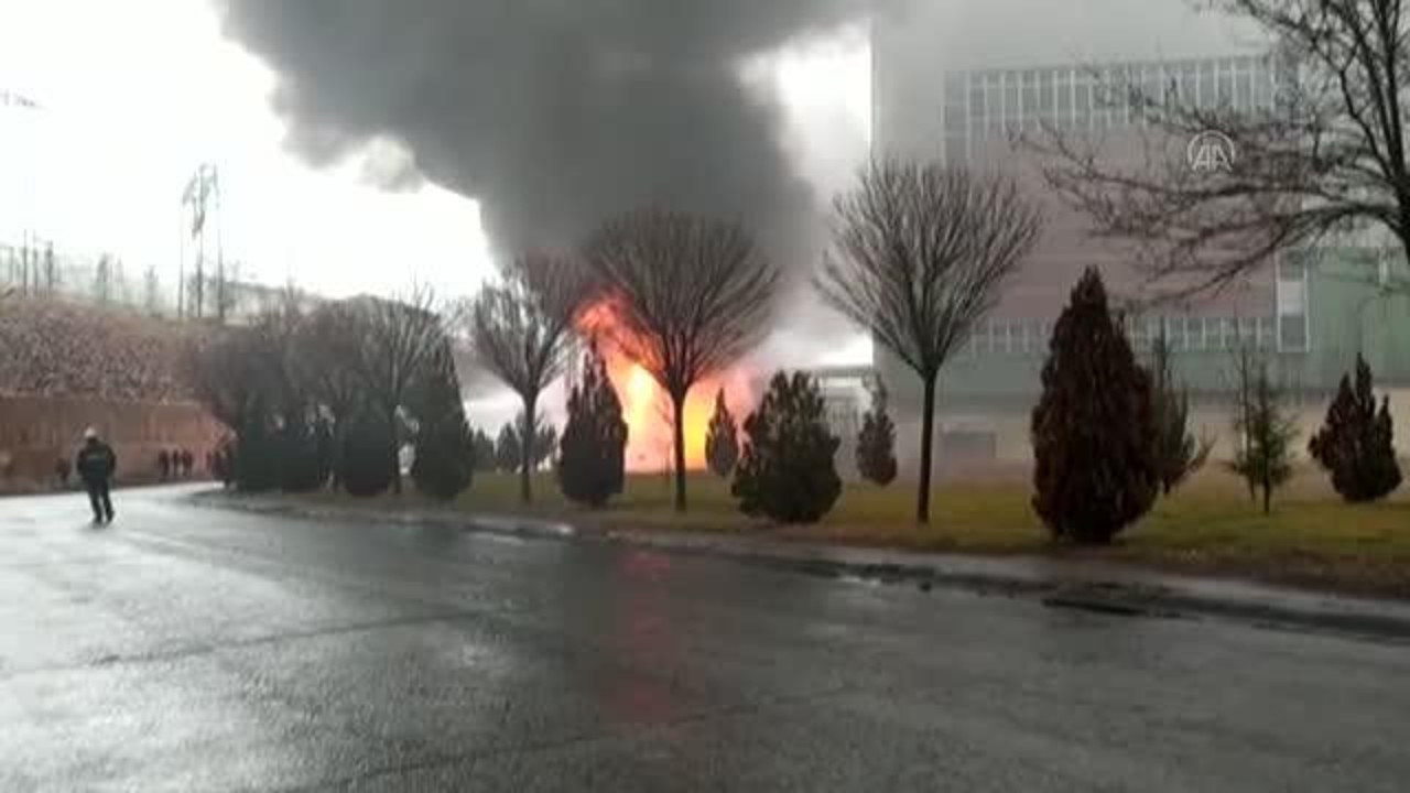 Kangal Termik Santrali'nde yangın