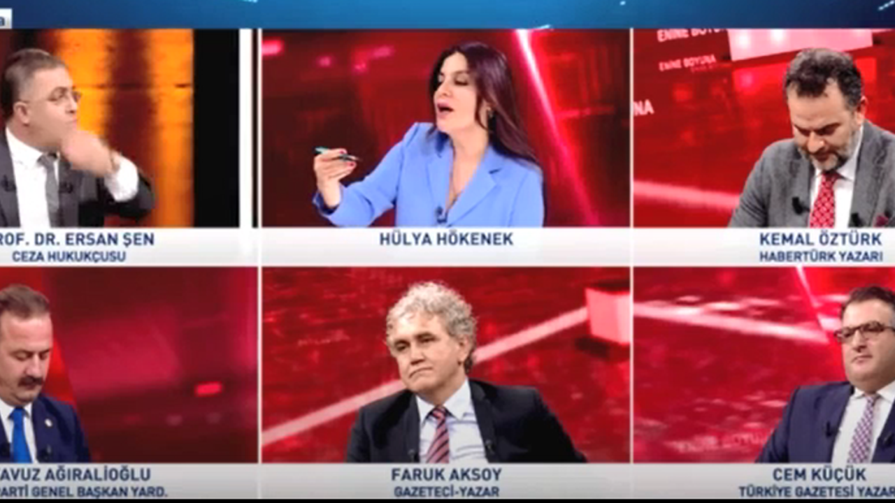 Ersan Şen Cem Küçük’e kızdı hırsını Hülya’dan çıkardı. Habertürk canlı yayınında ortalık karıştı