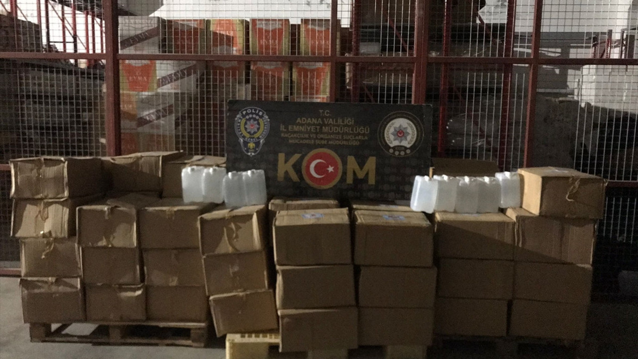 Adana'da sahte içki operasyonu: 7 zanlı yakalandı