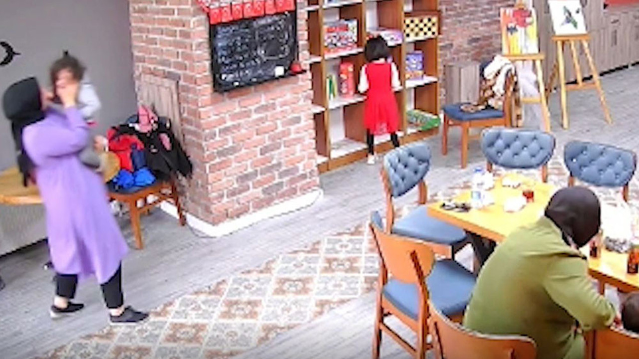 Annenin feryadını duyan koştu. O anlar saniye saniye görüntülendi