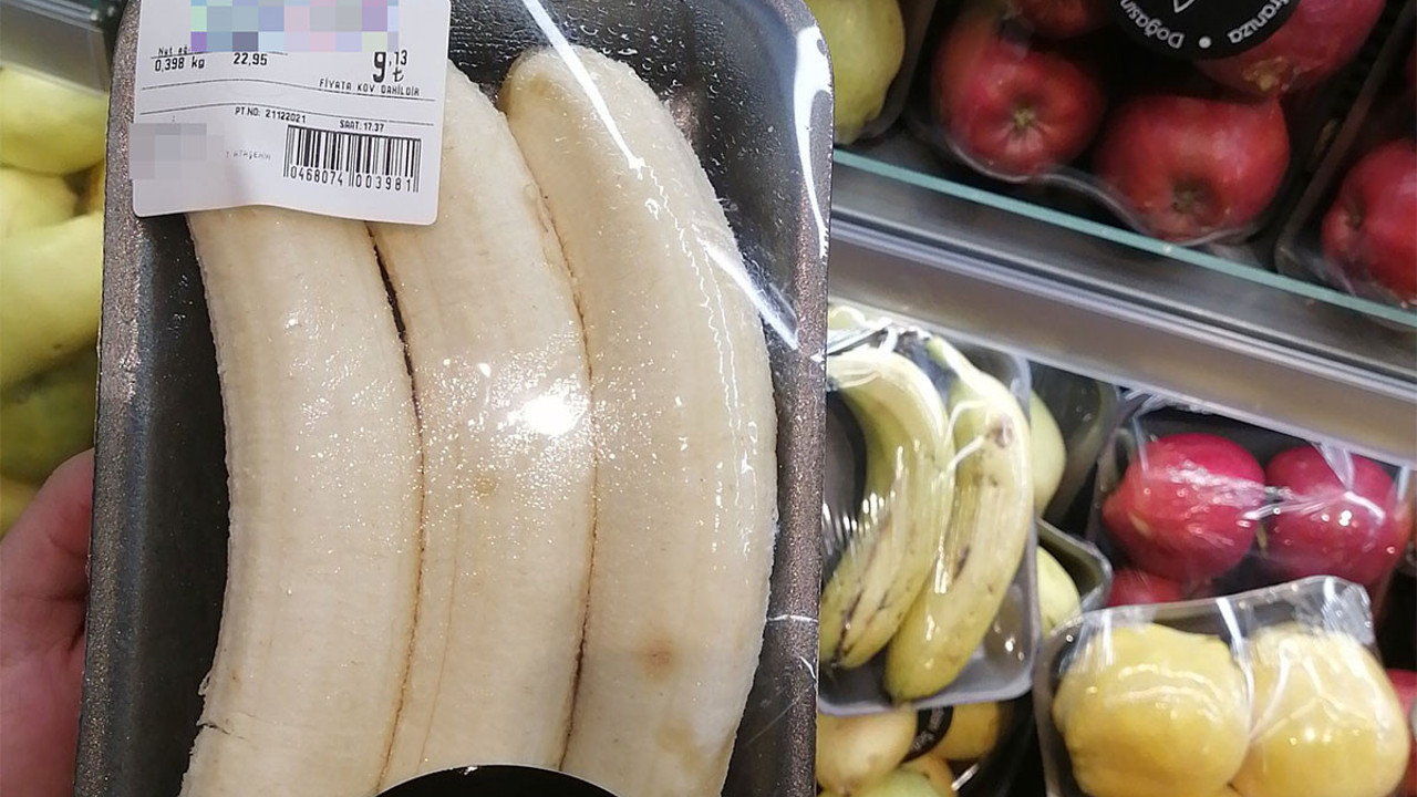 Soyulmuş muz satışı başladı. Bunu da gördük