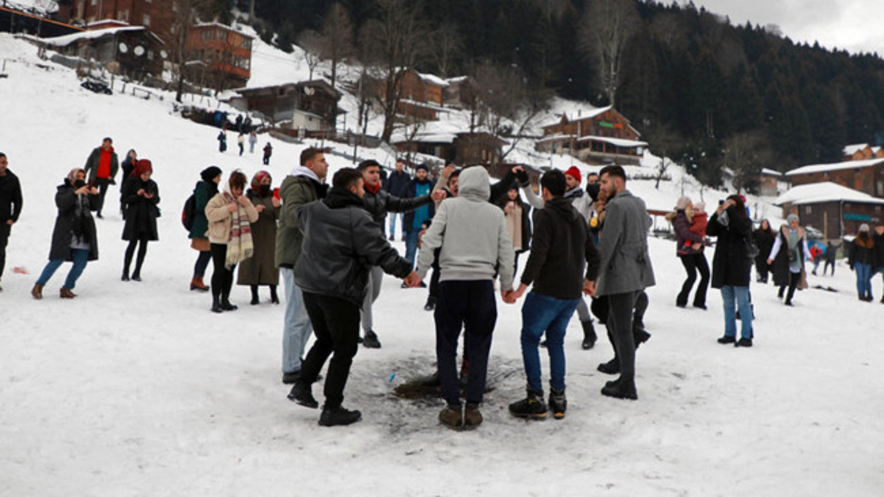 Ayder Yaylası'nda yılbaşı yoğunluğu