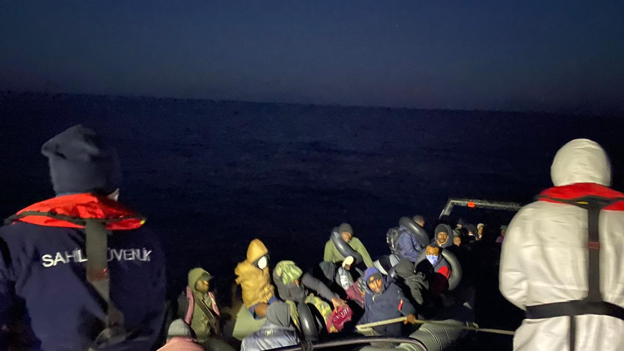 Muğla açıklarında 34 düzensiz sığınmacı kurtarıldı