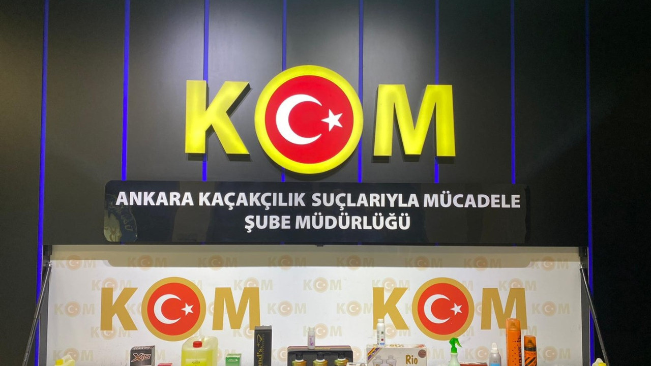 Ankara'da kaçakçılık operasyonu: 137 bin kozmetik ürün ele geçirildi