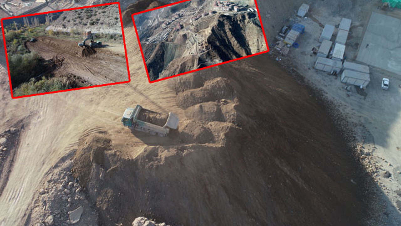 Bir ilçe komple sular altında kalacak. Yüzlerce kamyon ile taşınıyor