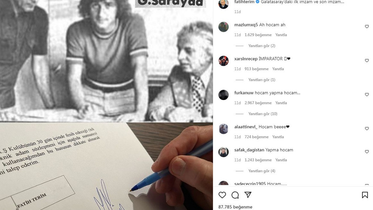 Fatih Terim Galatasaray'ı böyle yalanladı. Gizli detayı kendi paylaştı