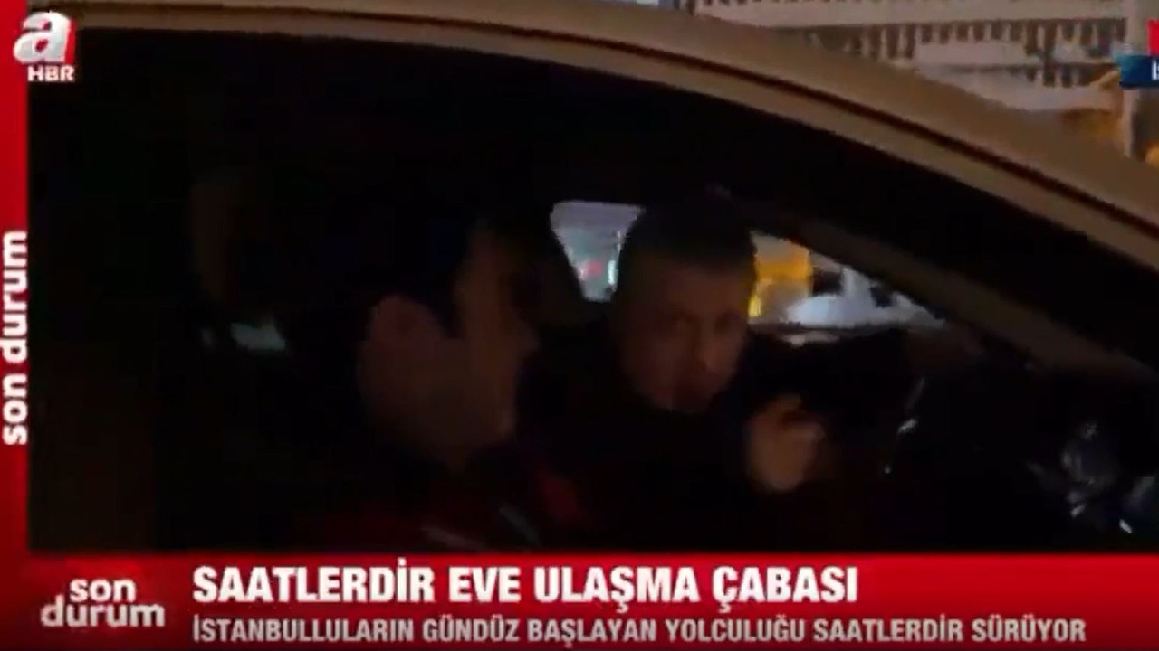 Kameraman açıyı hemen değiştirdi