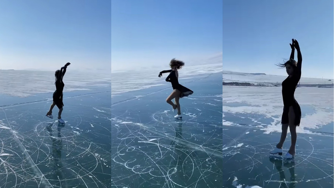 Çıldır Gölü'nde büyüleyen performans