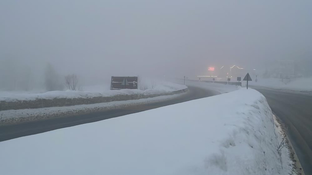 Düzce'de hava sıcaklığı -11 dereceye kadar düştü