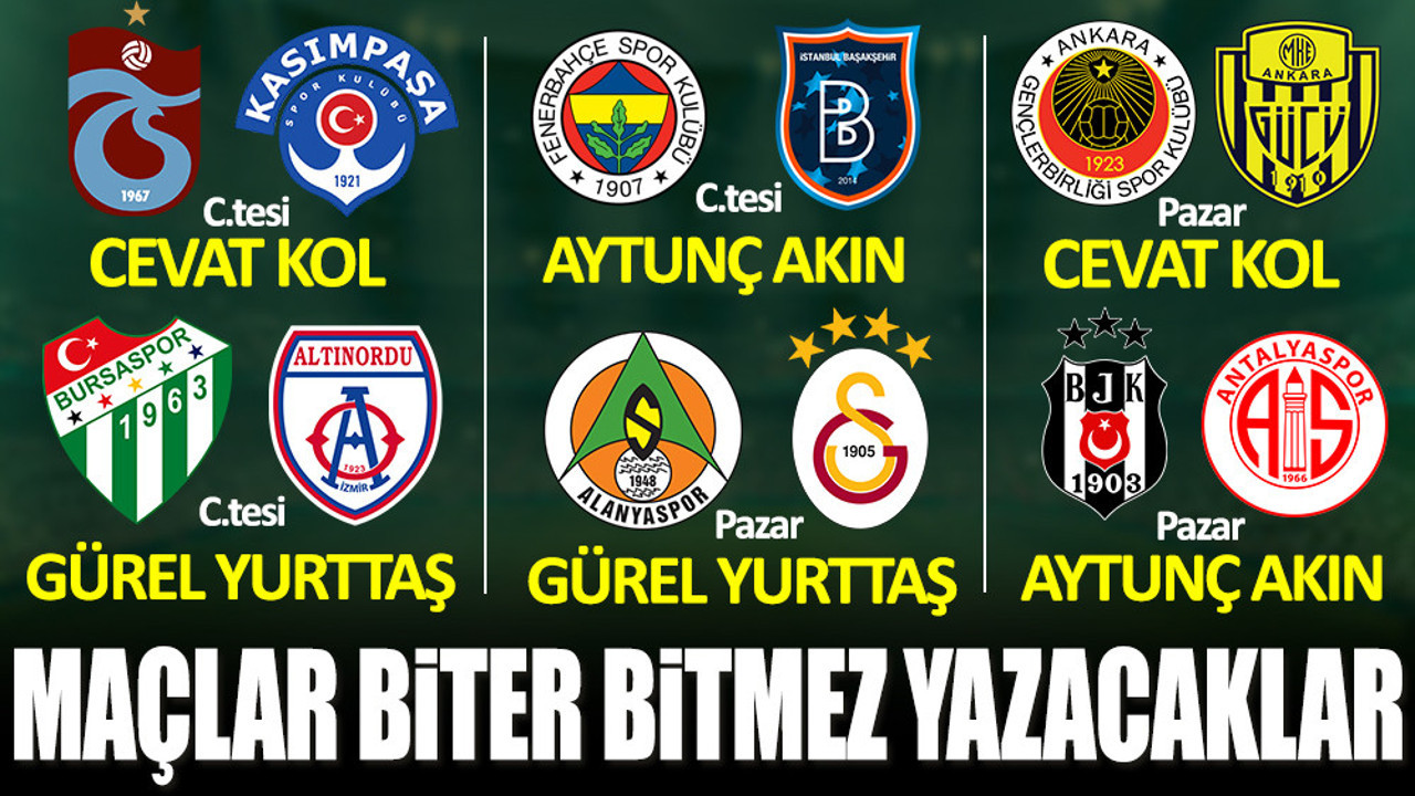 Süper Lig ve 1.Lig'in heyecanı yine Yeniçağ'da yaşanacak! Maçlar biter bitmez yazacaklar