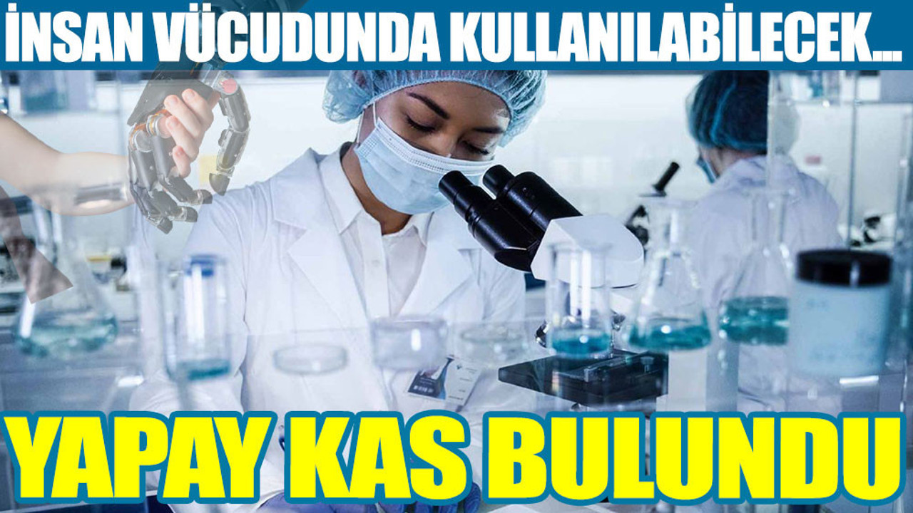 İnsan vücudunda kullanılabilecek yapay kas bulundu