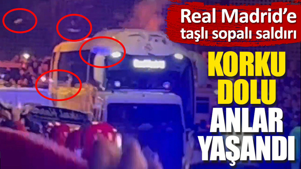 Real Madridli futbolcular dehşeti yaşadı