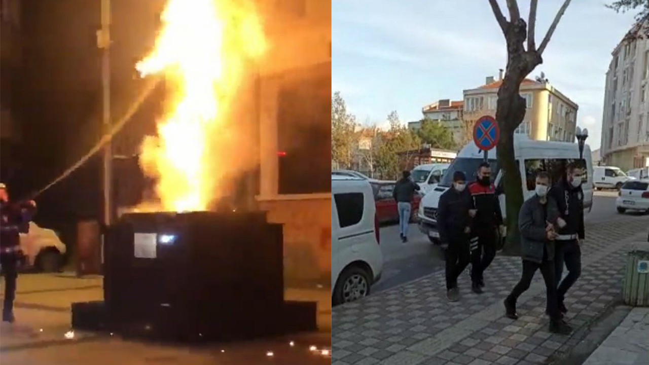 Uzunköprü'de Adalet Anıtı'nı yakan saldırgan tutuklandı